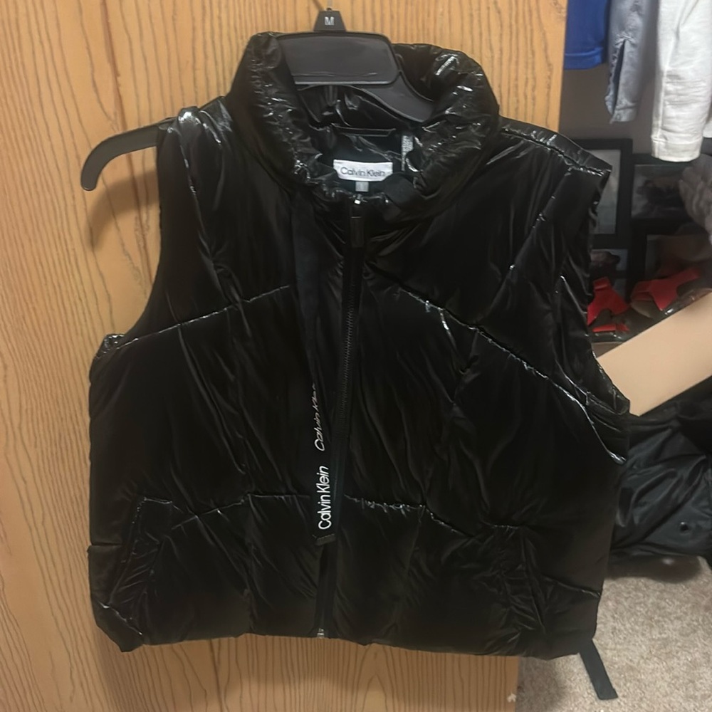 Black puff vest Calvin Klein